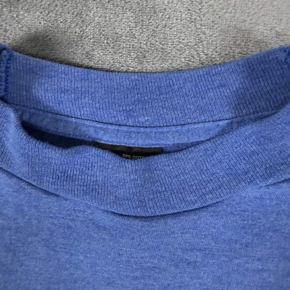 Vintage Single Stitch 90s Made In‎ USA Norcross Tigers Blue Men's XL Tee Shirt